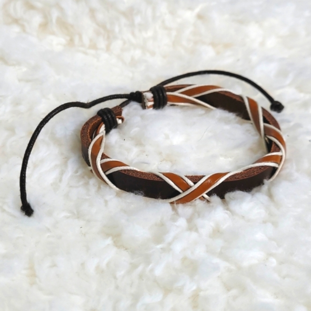 NEW - Handmade Leather Braceler Cuff